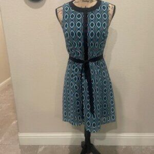 Kensie Sleeveless Geometric Button-up Dress Size Small #125